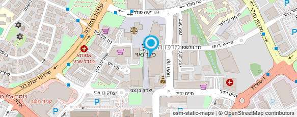 מפת הגעה אל המרכז למיפוי ישראל