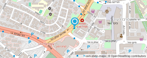 מפת הגעה אל המרכז למשקפי שמש