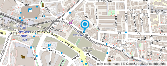 מפת הגעה אל אולפני הבירה ירושלים בע"מ