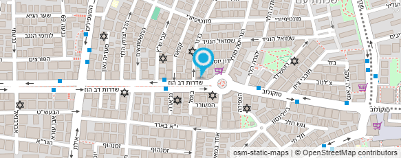 מפת הגעה אל "אחים עיני" רשת קונדיטוריות