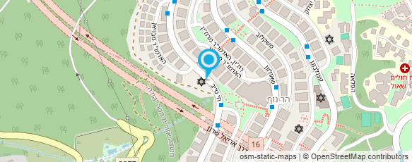 מפת הגעה אל "אמונה" מעון יום