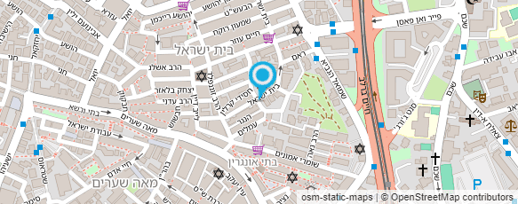 מפת הגעה אל מסגריית יעקב