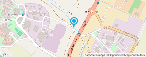 מפת הגעה אל מרכז מידע-העמק האדום