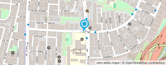 מפת הגעה אל בי"ס בן איש חייל