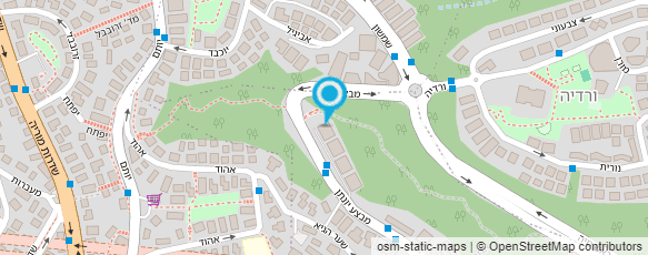 מפת הגעה אל גן עופרים - רחל בן ארי