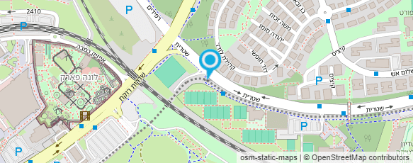 מפת הגעה אל מנו-בית ספר לטניס