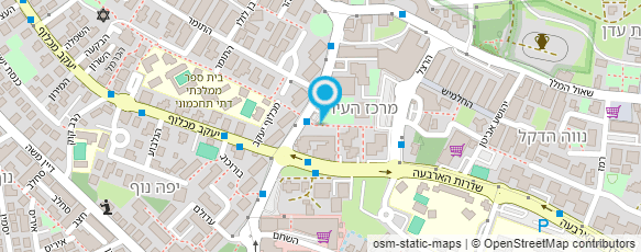 מפת הגעה אל מרכז עידן