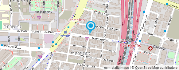 מפת הגעה אל מעדניית מונטיפיורי