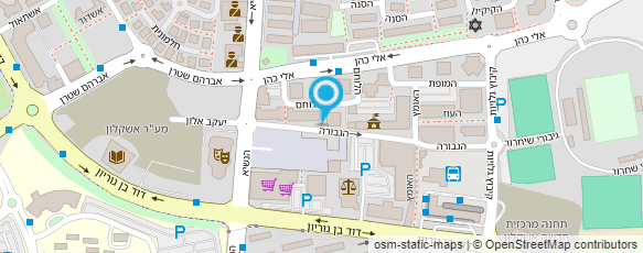 מפת הגעה אל עיריית אשקלון