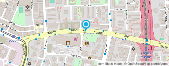 מפת הגעה אל התרבוטק-ספרייה עירונית ומרכז תרבות