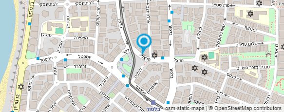 מפת הגעה אל דואר ישראל