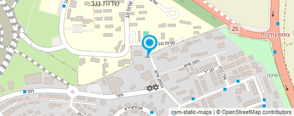 מפת הגעה אל ישיבת הנגב