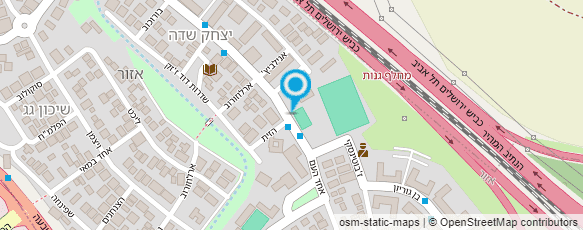 מפת הגעה אל מתנ"ס אזור