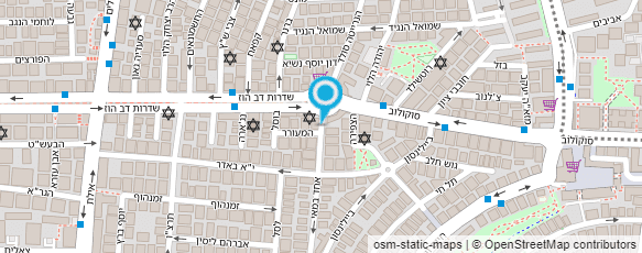 מפת הגעה אל דואר ישראל