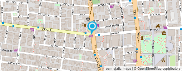 מפת הגעה אל דואר רוטשילד