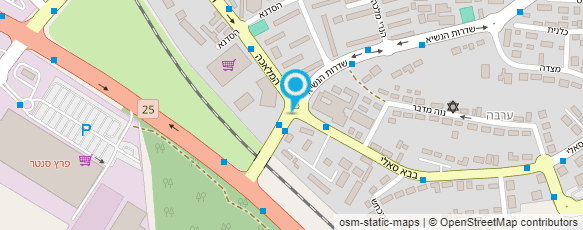 מפת הגעה אל מצבות אסולין חביב