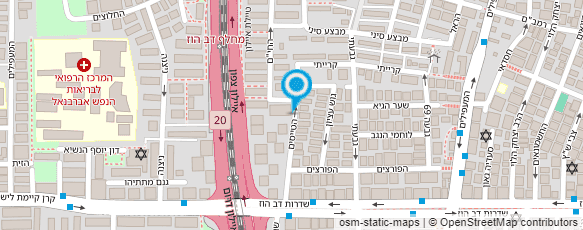 מפת הגעה אל נאוה אהרוני - ריקודי בטן חולון