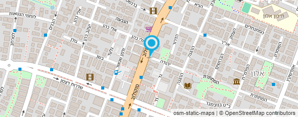 מפת הגעה אל "השרון" - משרד כרטיסים