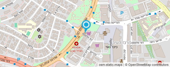 מפת הגעה אל הרשות לפיתוח הנגב