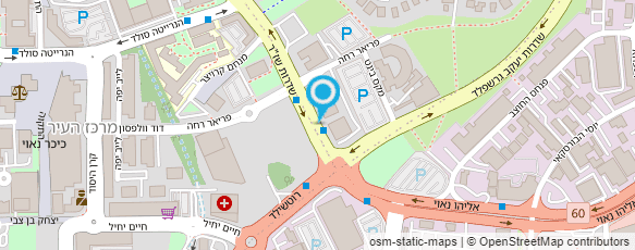 מפת הגעה אל המוסד לביטוח לאומי