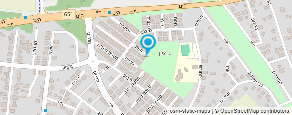 מפת הגעה אל סטודיו אסנת דן-קוצר