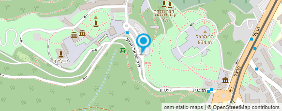 מפת הגעה אל יד ושם רשות הזיכרון לשואה ולגבורה