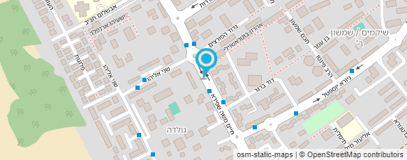 מפת הגעה אל מכולת אהרון