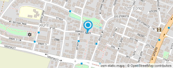 מפת הגעה אל ד"ר טלמור דוד מפת הגעה אל ד"ר טלמור דוד