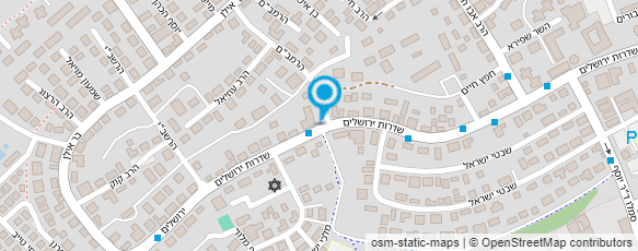 מפת הגעה אל קיוסק מרכז ירושלים מסס