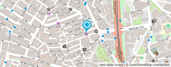 מפת הגעה אל דער אידישער שטראל