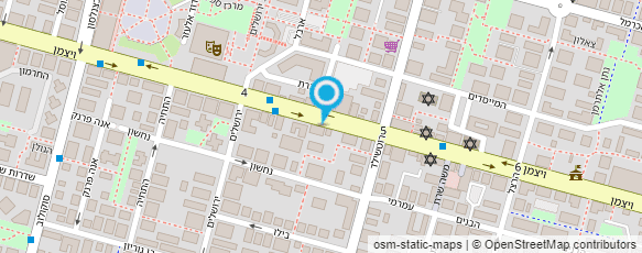 מפת הגעה אל האקדמיה לעיצוב שיער