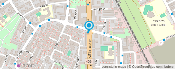 מפת הגעה אל האגודה להתנדבות בעם בישראל