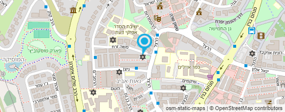 מפת הגעה אל ישיבת הסדר - לפיד אפיקי דעת שדרות