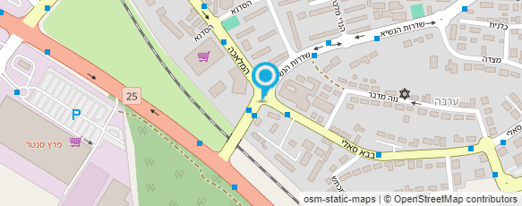 מפת הגעה אל האגודה למען הקשיש