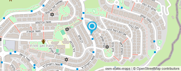 מפת הגעה אל מנהל קהילתי פסגת זאב