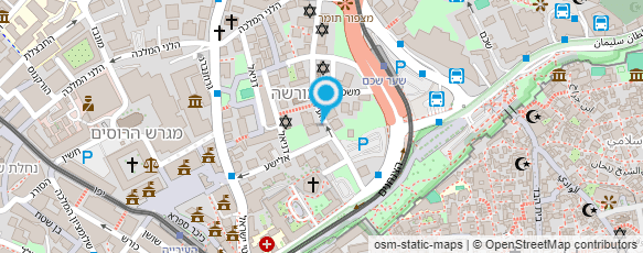 מפת הגעה אל ישיבת לב ירושלים