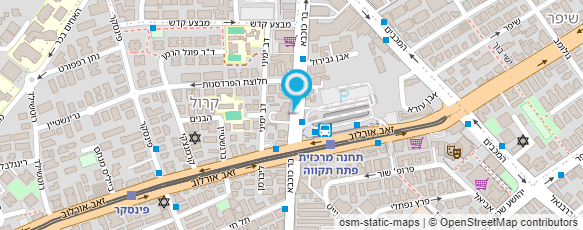 מפת הגעה אל טופ גלס פ"ת זגגות רכב בע"מ