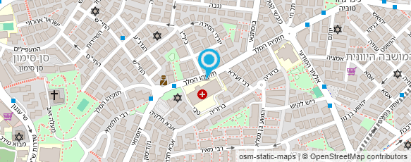 מפת הגעה אל מכון הריאה הירושלמי