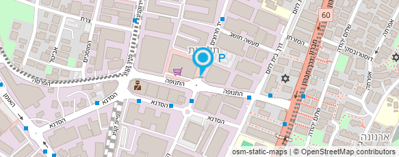 מפת הגעה אל מסעדת  צדקיהו