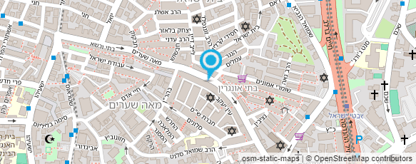 מפת הגעה אל בנק פועלי אגודת ישראל בע"מ