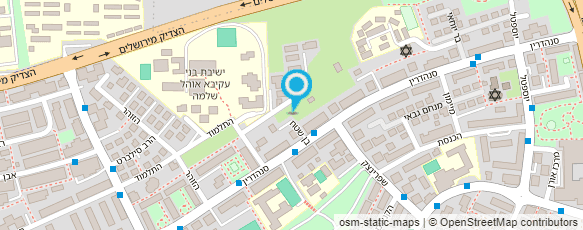 מפת הגעה אל מקוה טהרה שכ' ד' צפון