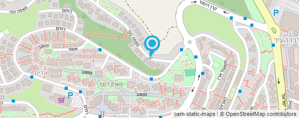 מפת הגעה אל עמותת נהרי מים חיים ישראל