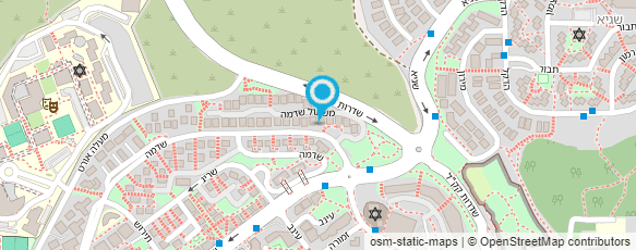 מפת הגעה אל גן כרכום וגן דני