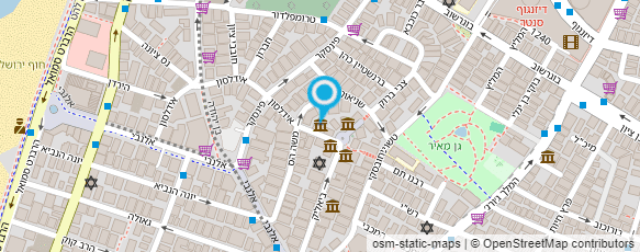 מפת הגעה אל קרן יהושע רבינוביץ לאמנויות תל אביב