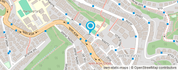 מפת הגעה אל גן ניצני אינשטיין