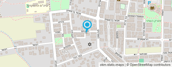 מפת הגעה אל גן הדר