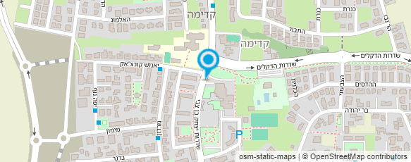 מפת הגעה אל מתנ"ס קדימה