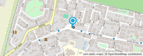 מפת הגעה אל מתנ"ס מזכרת בתיה