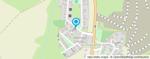 מפת הגעה אל ועד מקומי כפר עבודה