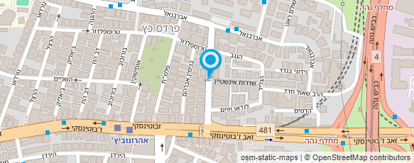 מפת הגעה אל סנדלריה בנימין